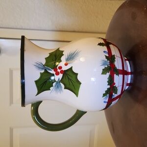 Vintage Christmas Pitcher